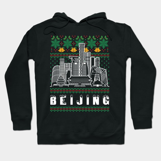 Beijing China Ugly Christmas Hoodie by travel2xplanet